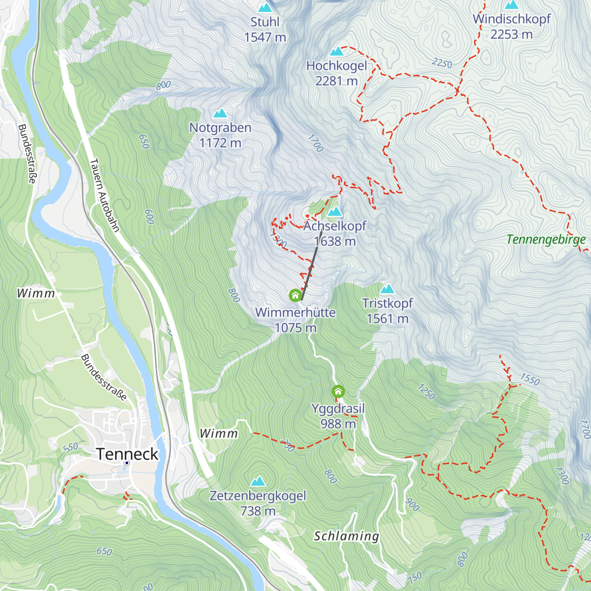 Wimmerhütte map
