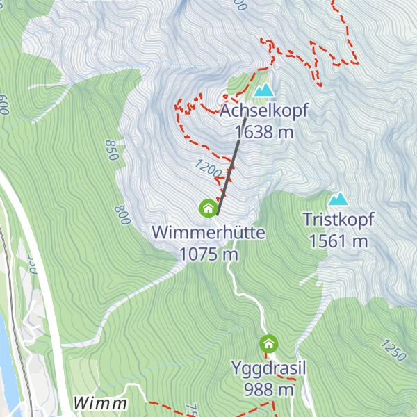Map of Wimmerhütte