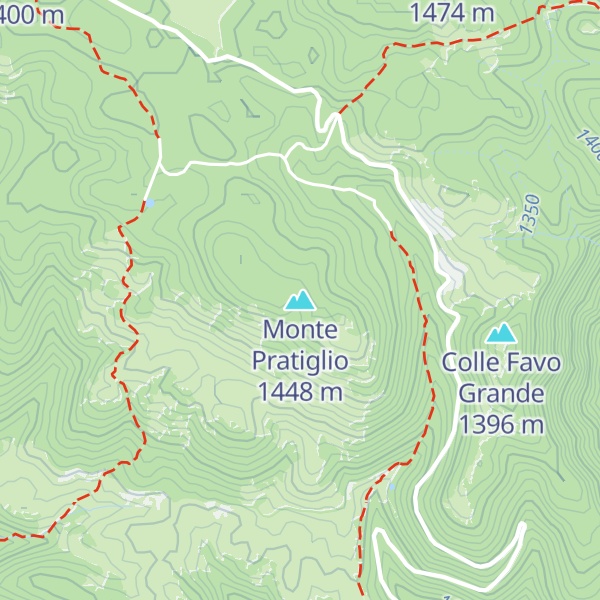 Map of Monte Pratiglio