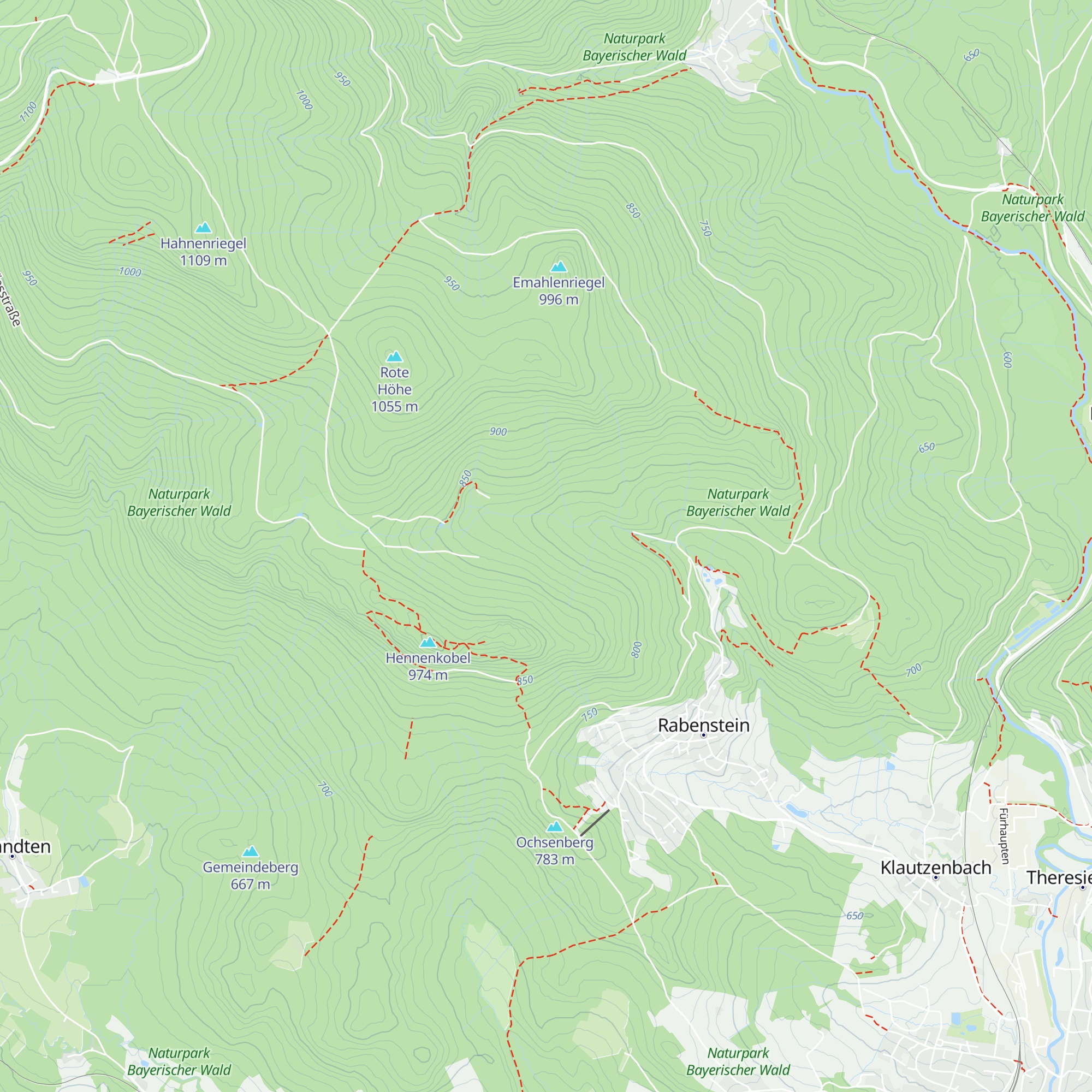 Althüttenwald map