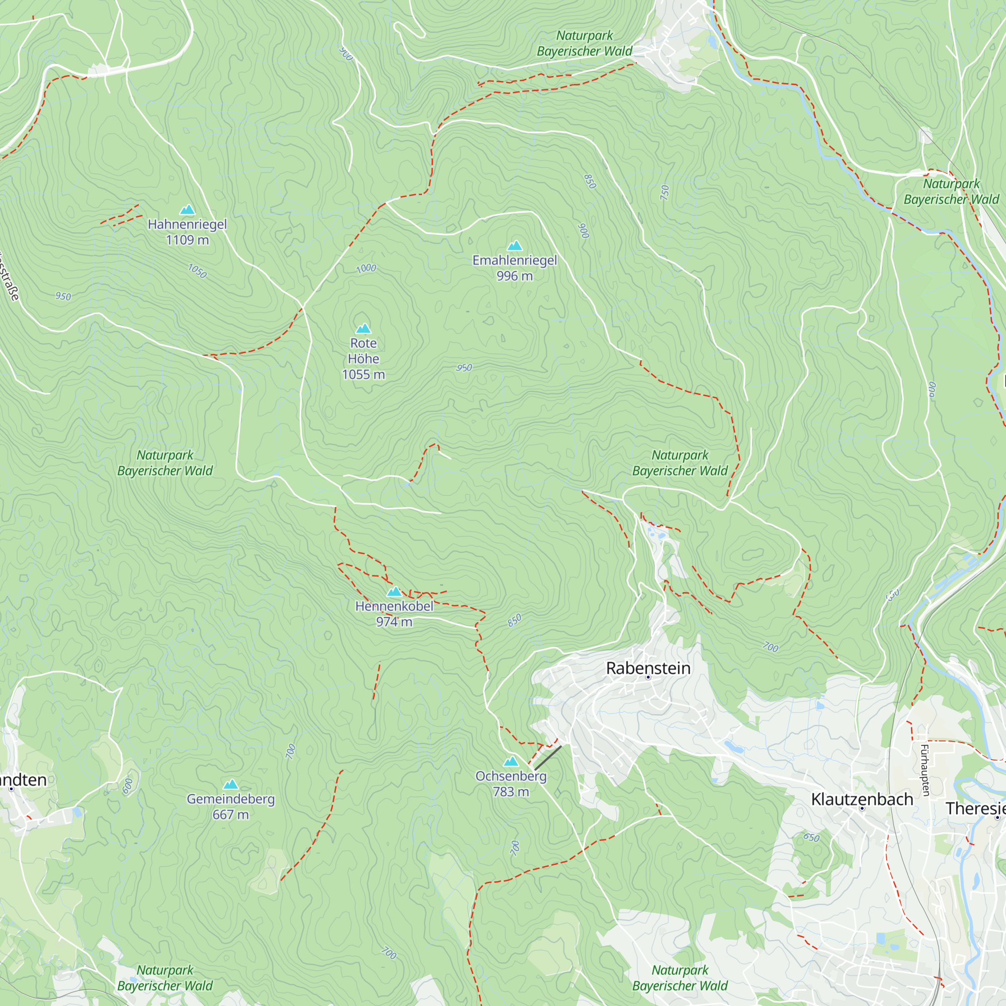Althüttenwald map
