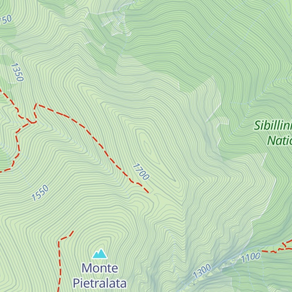 Map of Monte Cacamillo