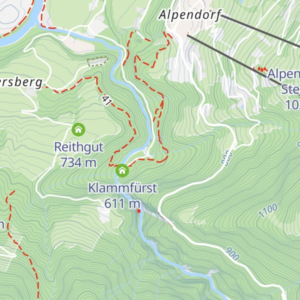 Map of Liechtensteinklamm