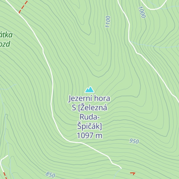 Map of Jezerní hora S [Železná Ruda-Špičák]