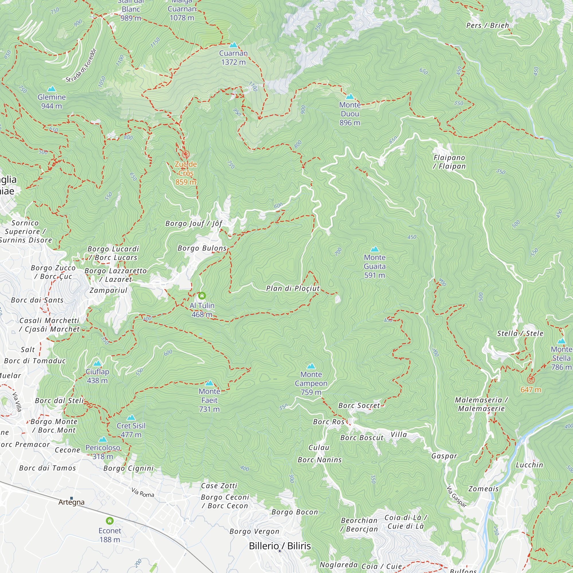 Chiesetta alpina San Michele map