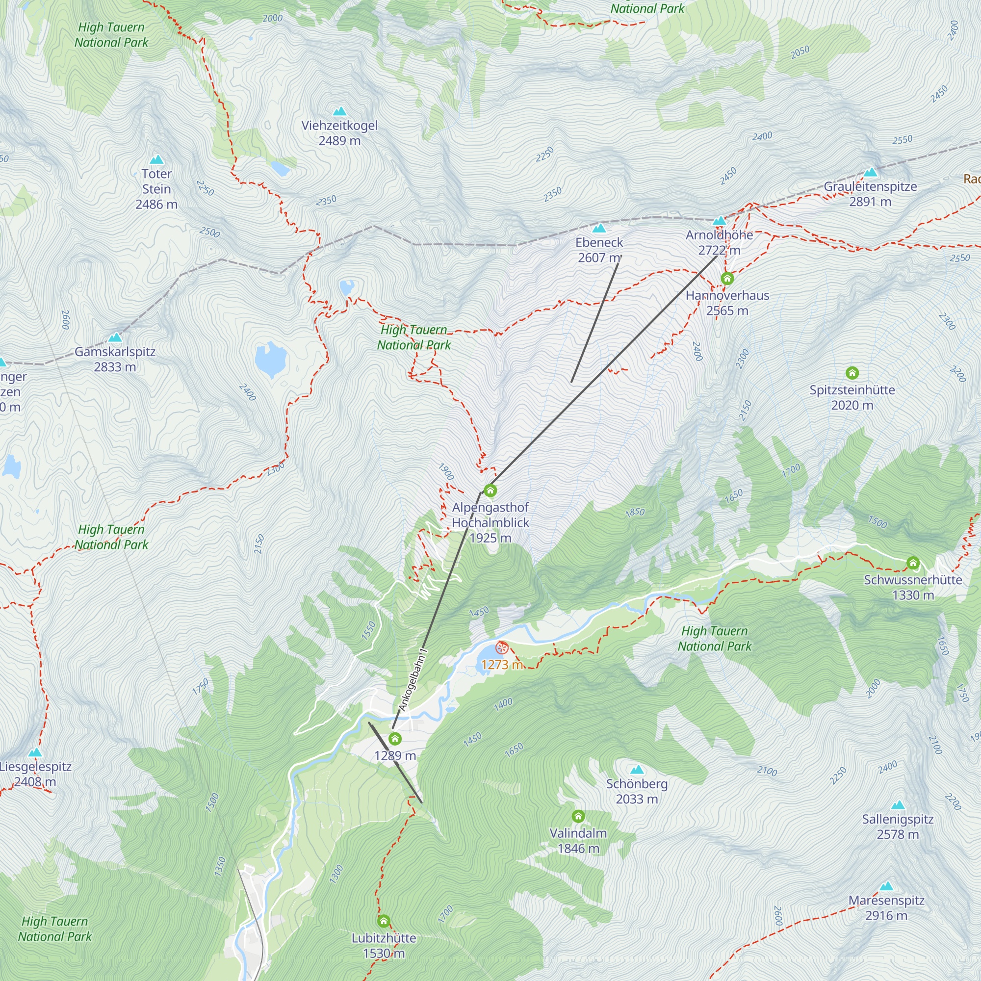 Alpengasthof Hochalmblick map