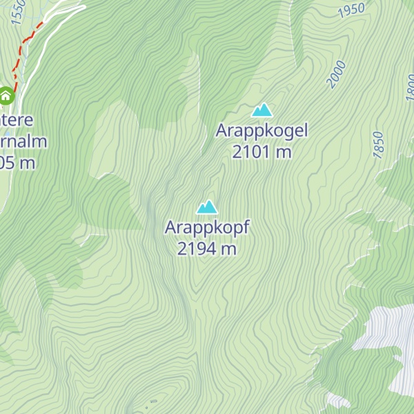Map of Arappkopf