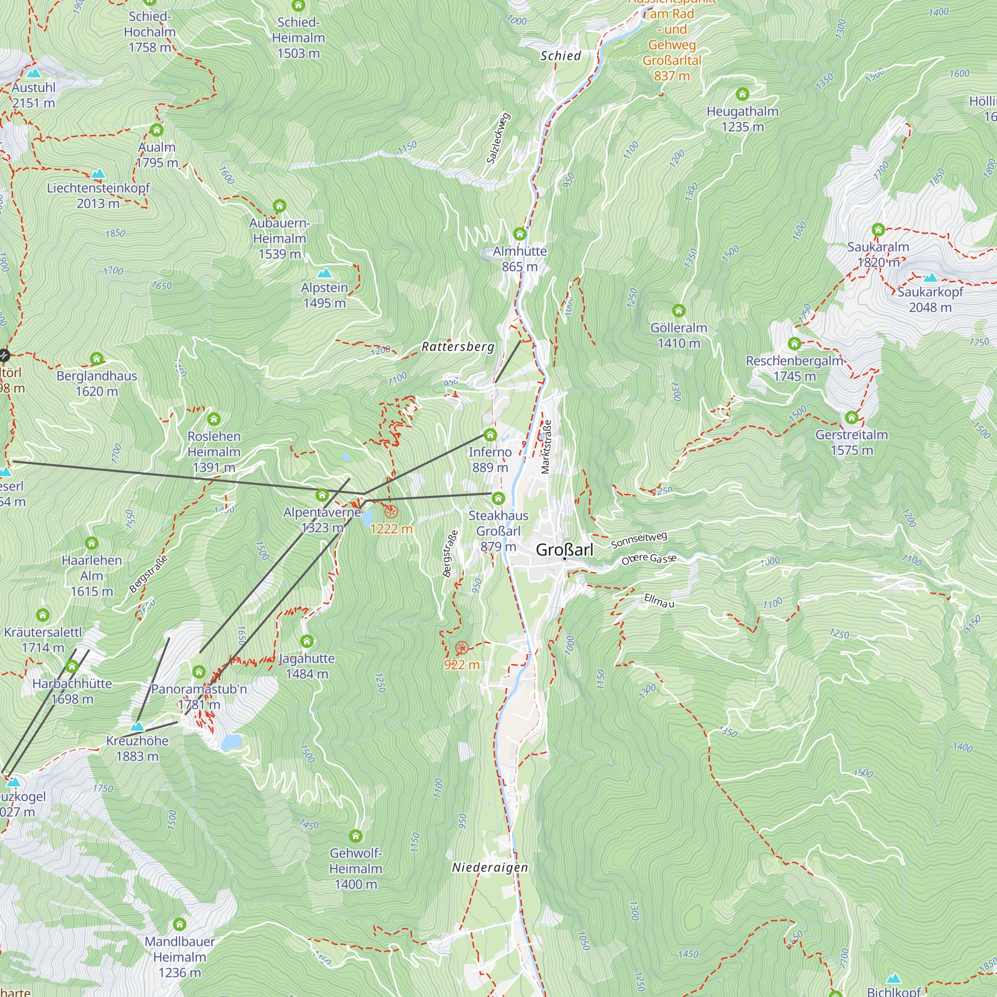 Steakhaus Großarl map