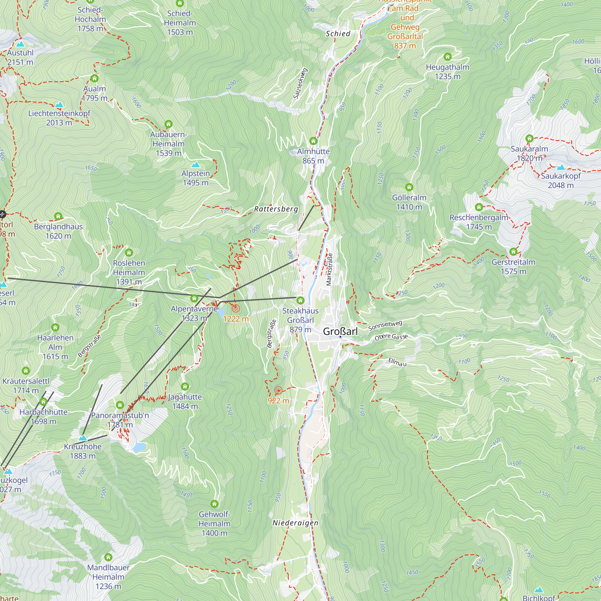 Steakhaus Großarl map