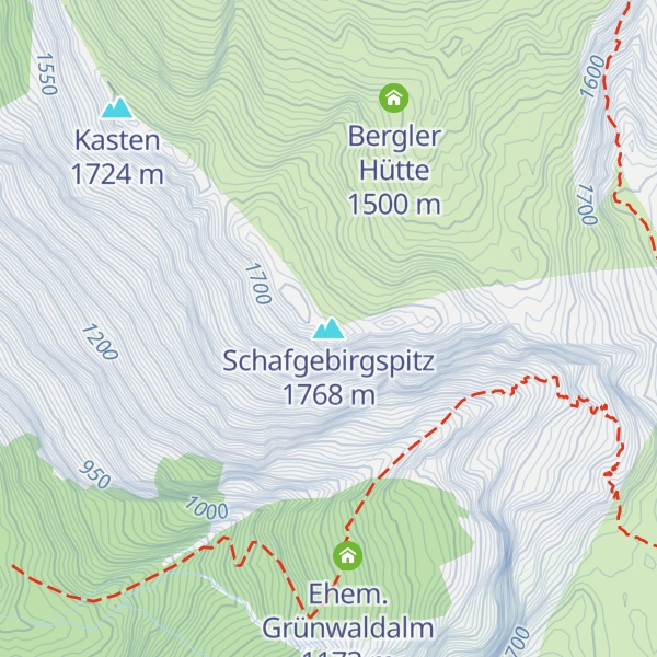 Map of Schafgebirgspitz