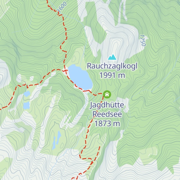 Map of Reedseehütte