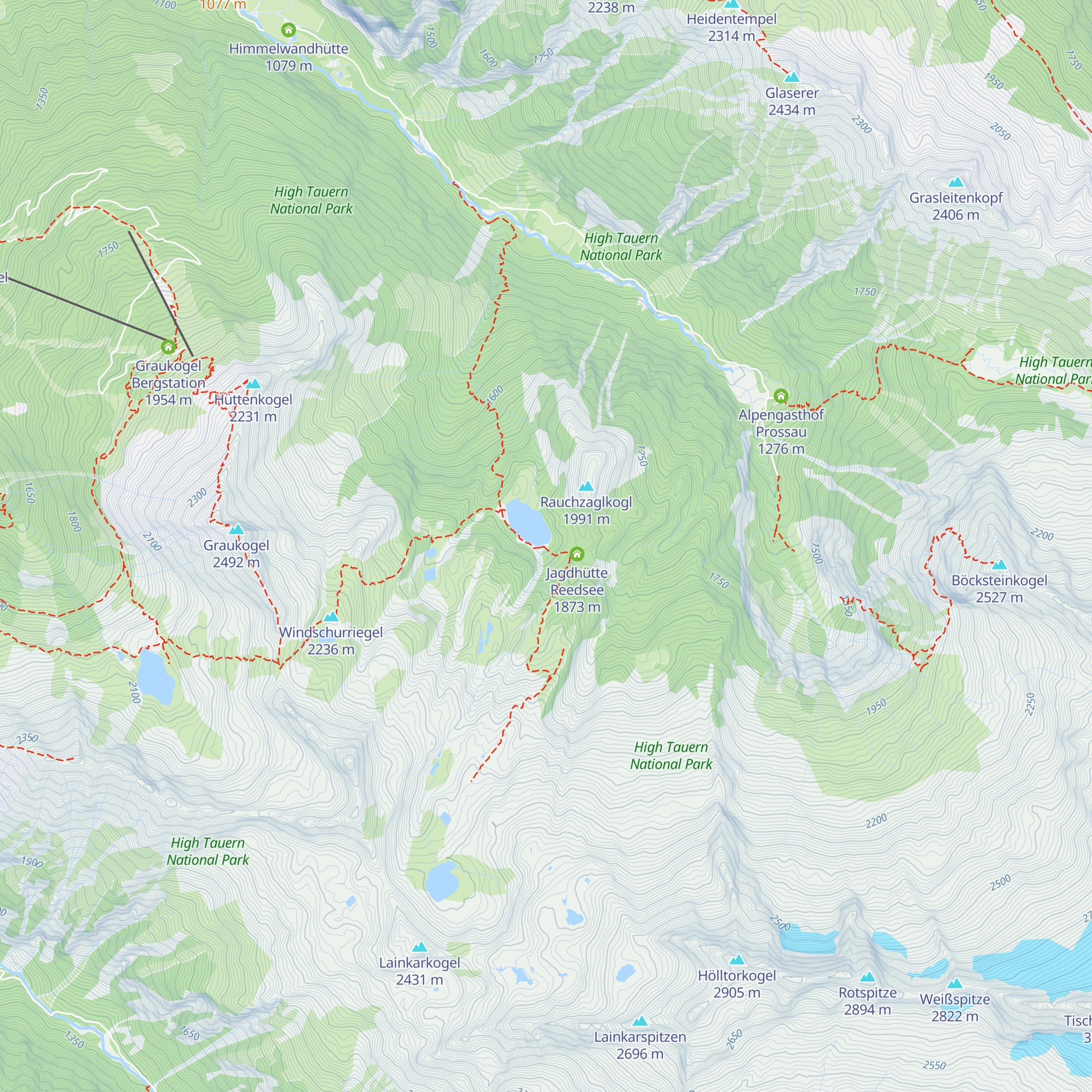 Reedseehütte map