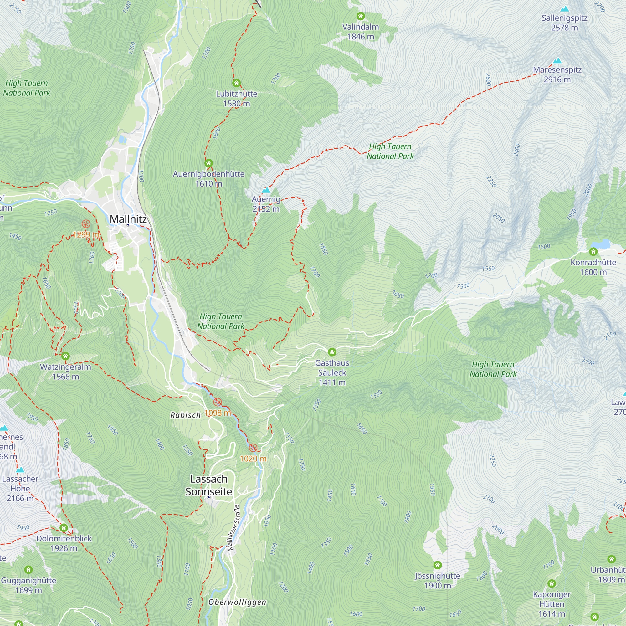 Wolliggerhütte map