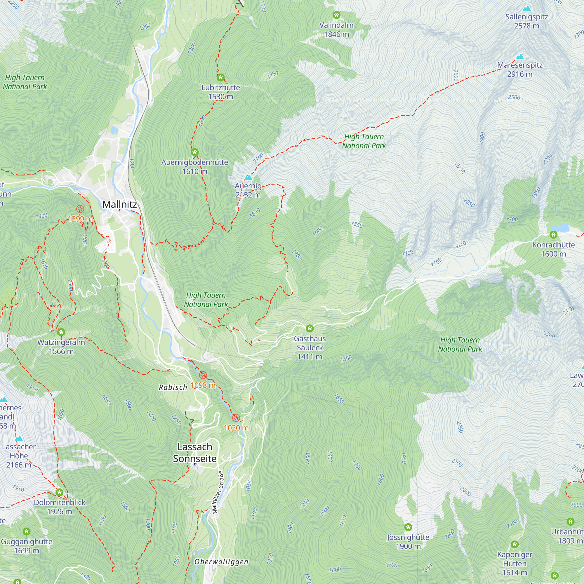 Wolliggerhütte map
