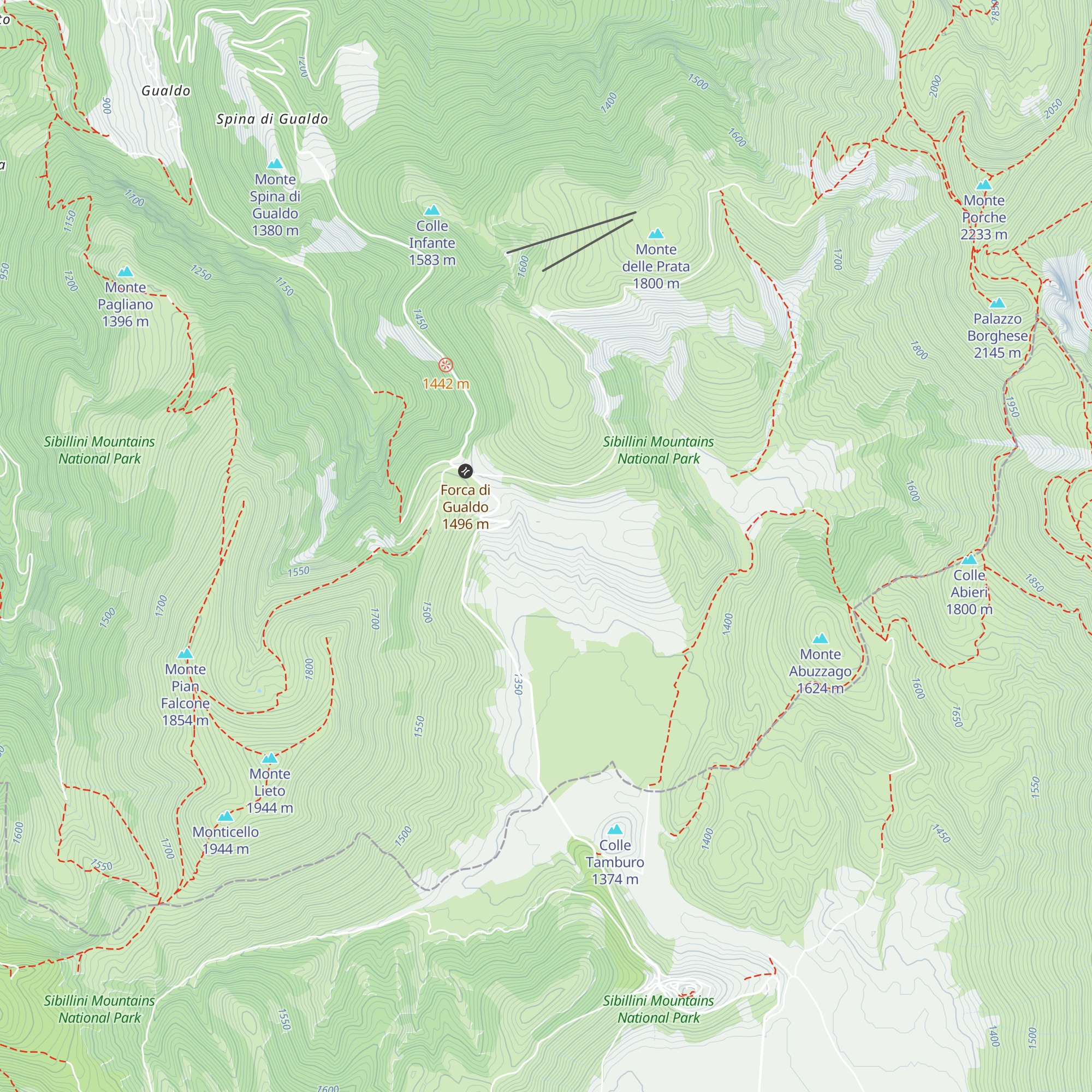 Rifugio Madonna della Cona map