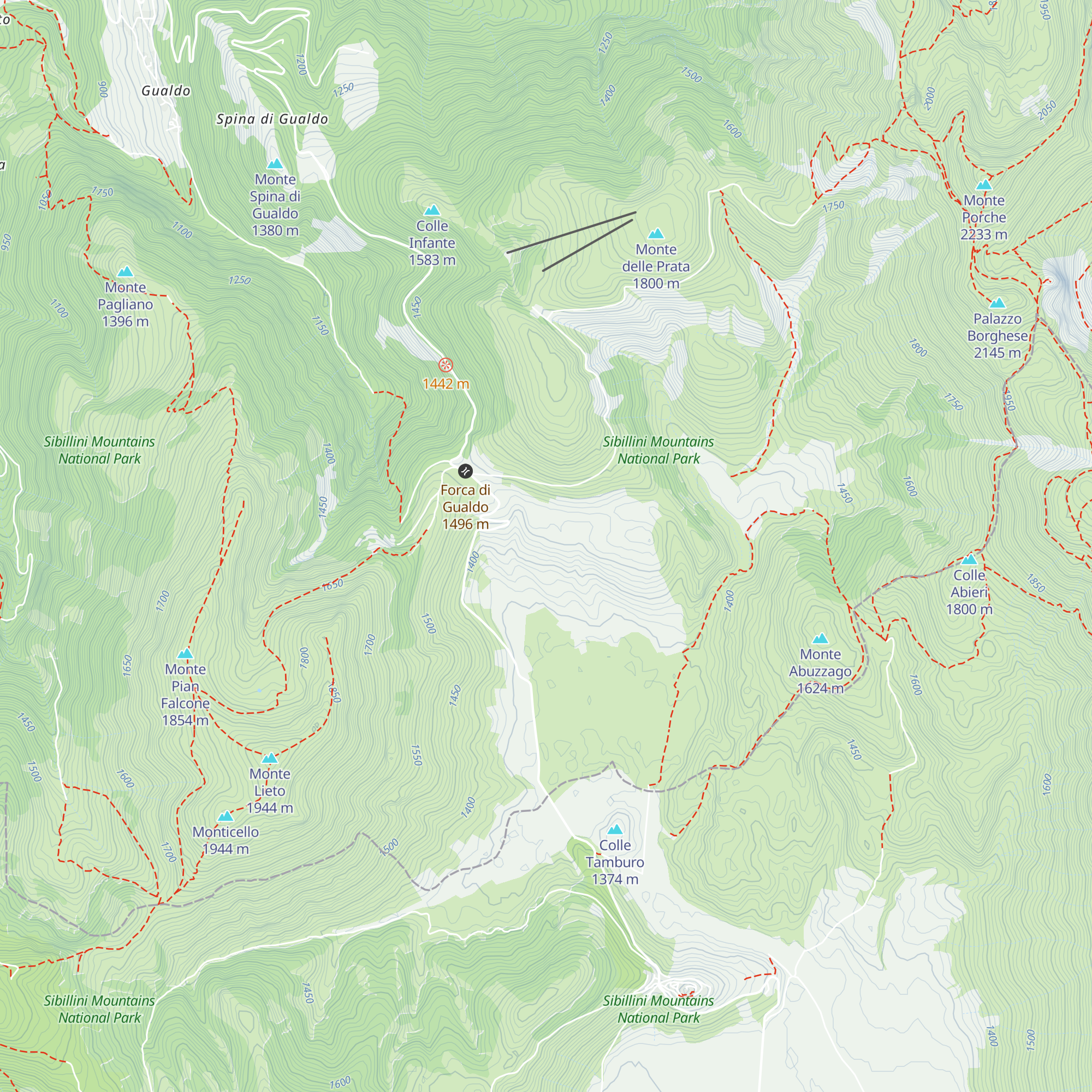 Rifugio Madonna della Cona map