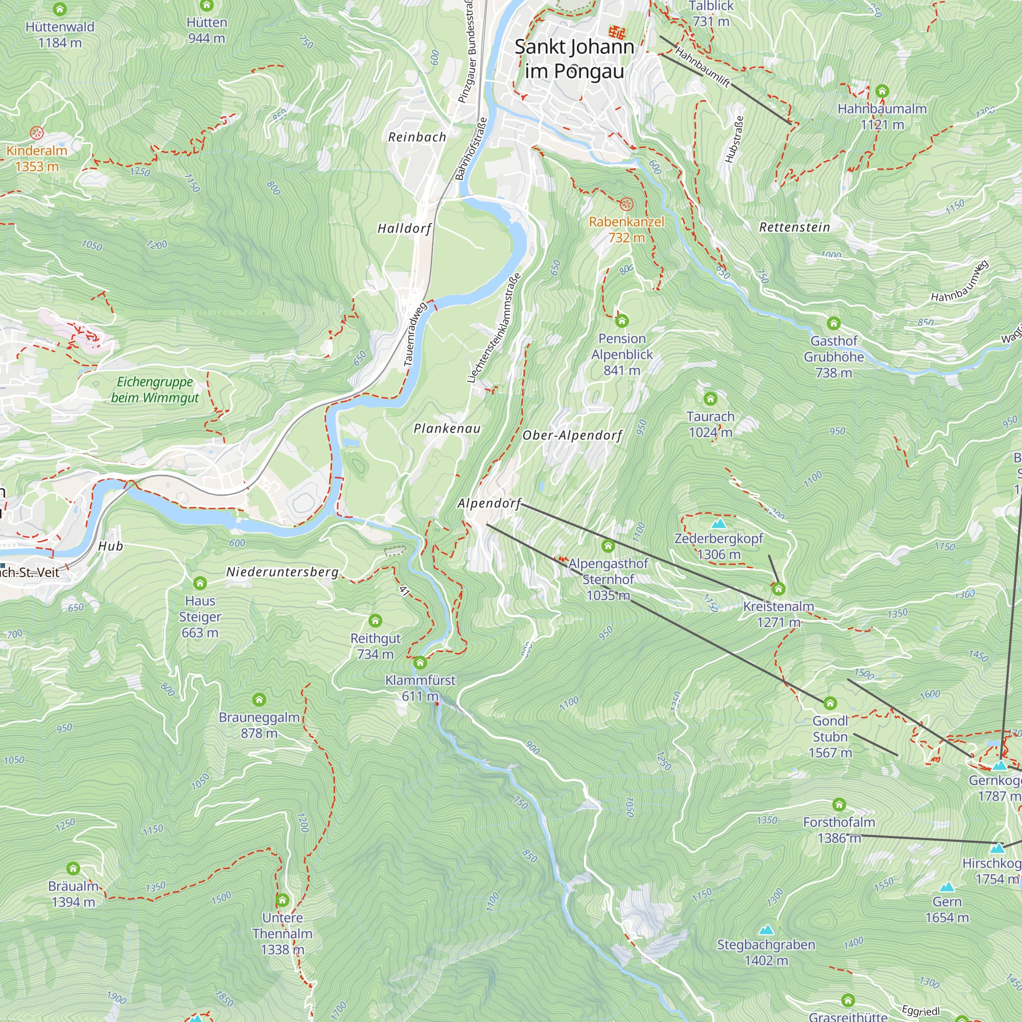 Oberforsthofalm map