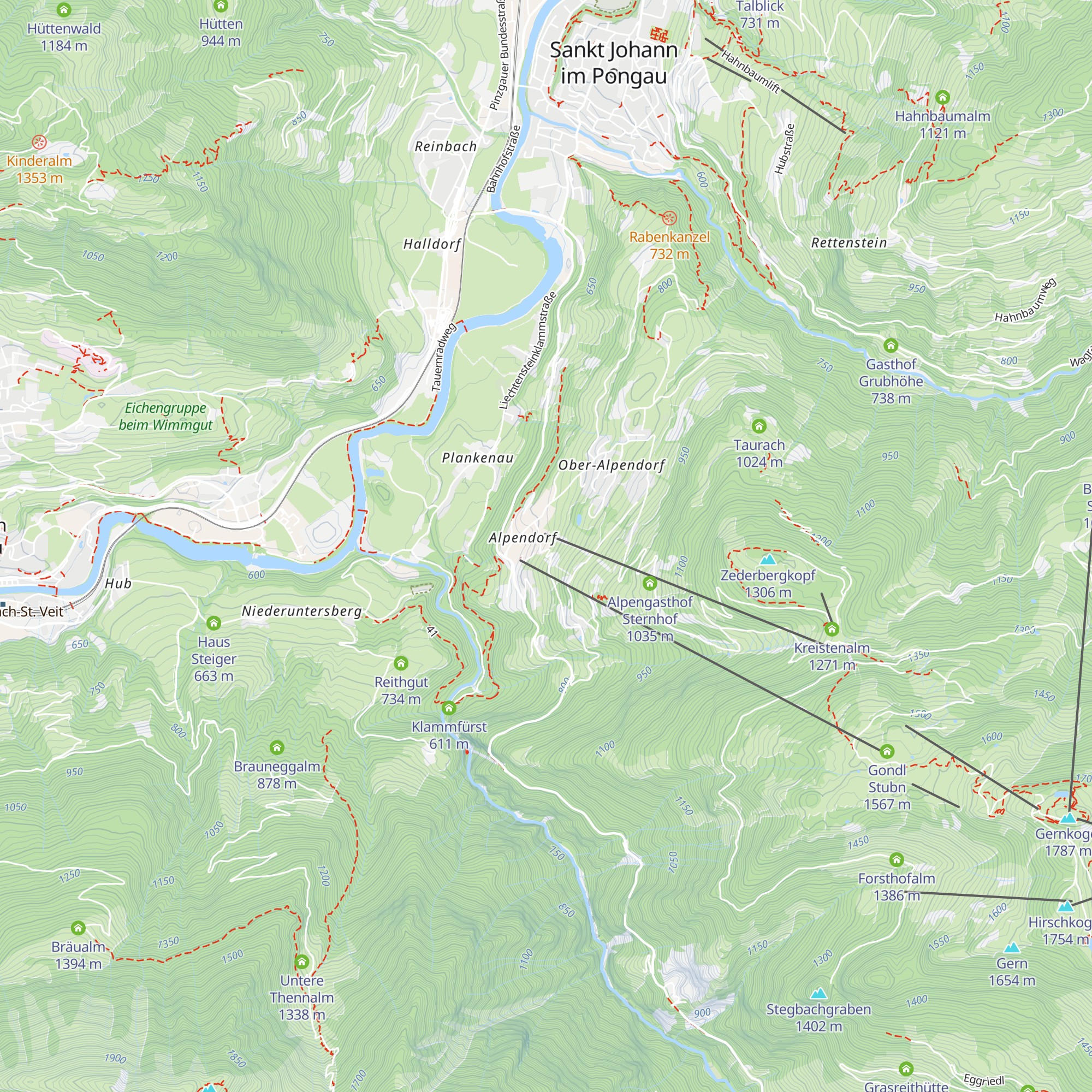 Oberforsthofalm map