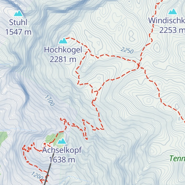 Map of Jagdhütte Hochkogeltief