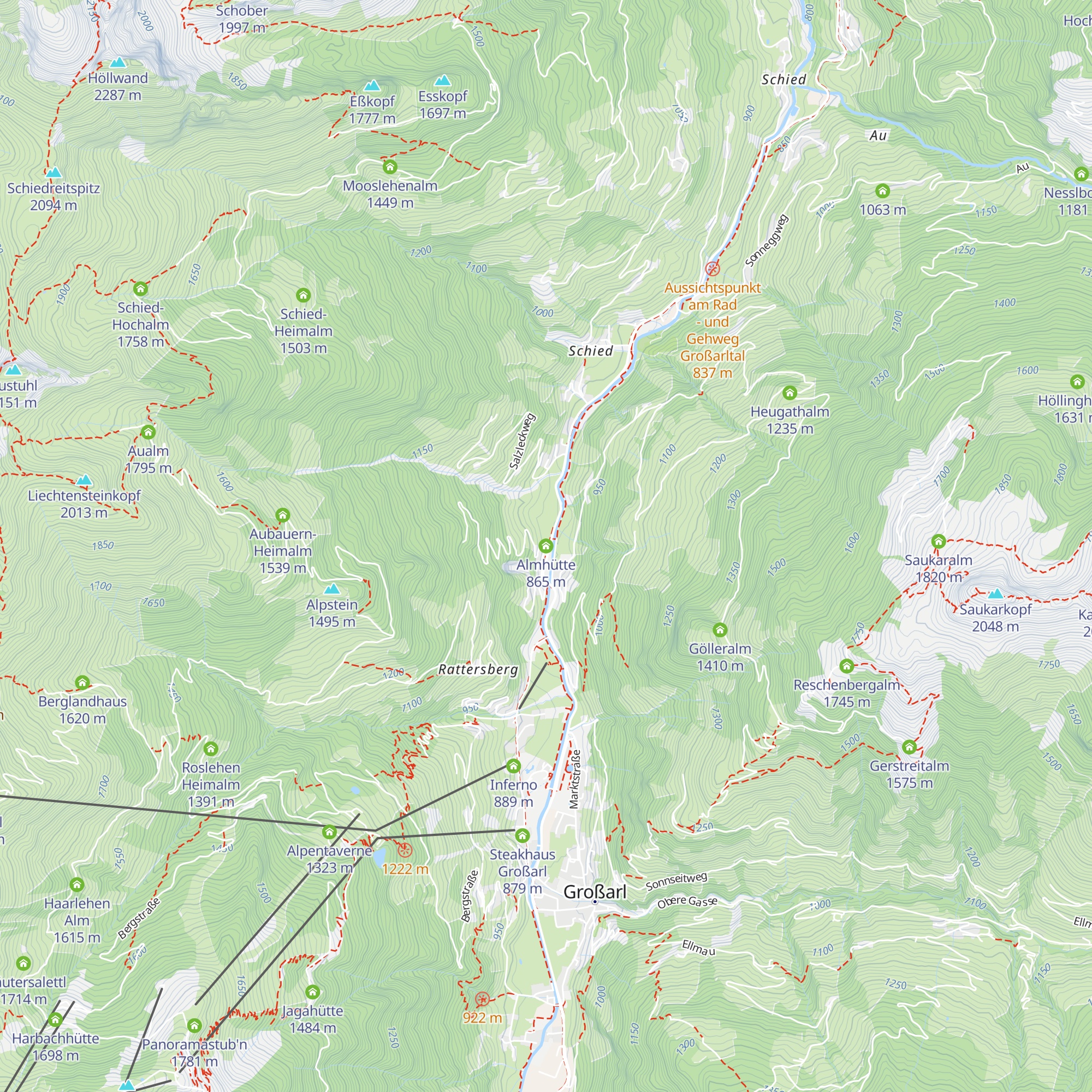 Almhütte map