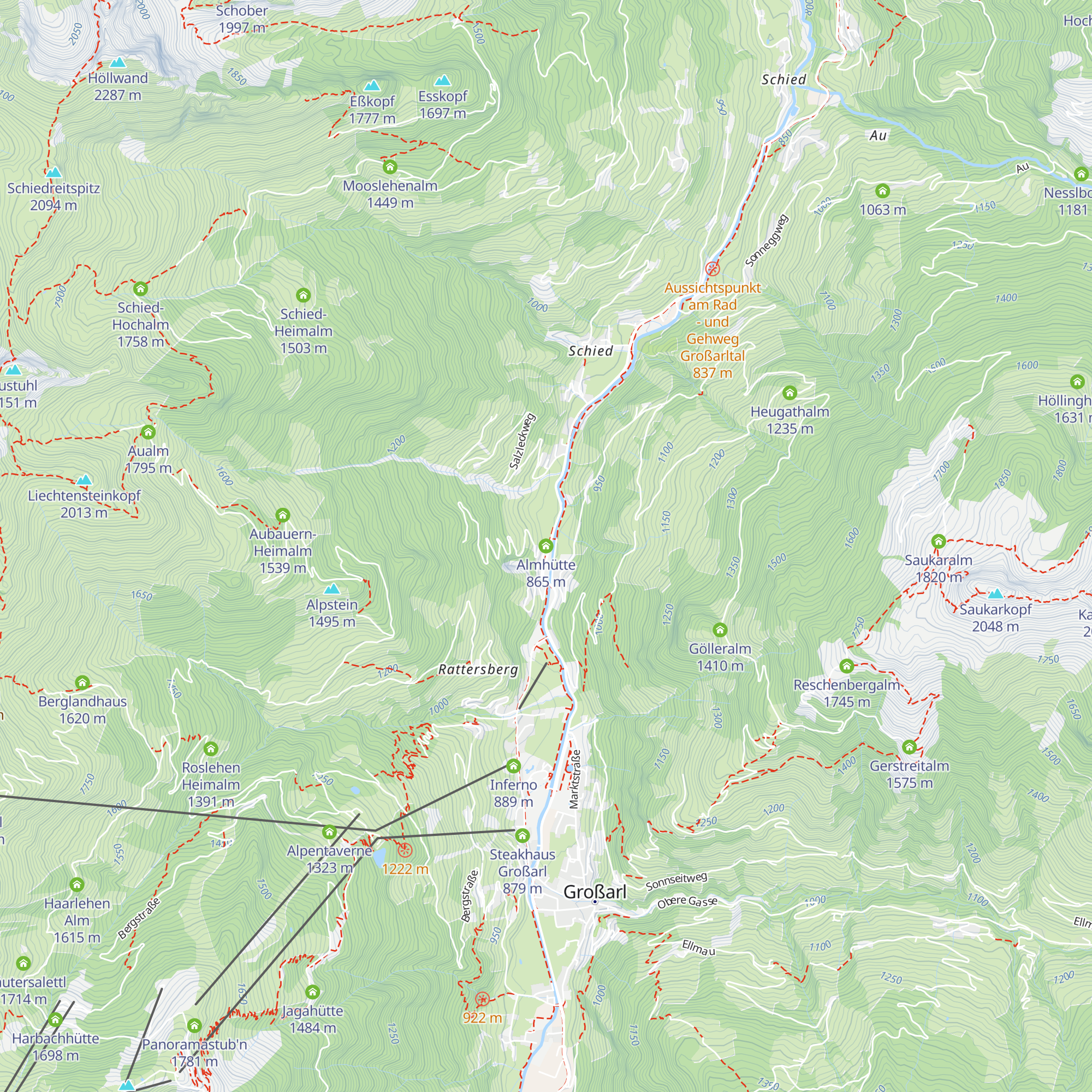 Almhütte map