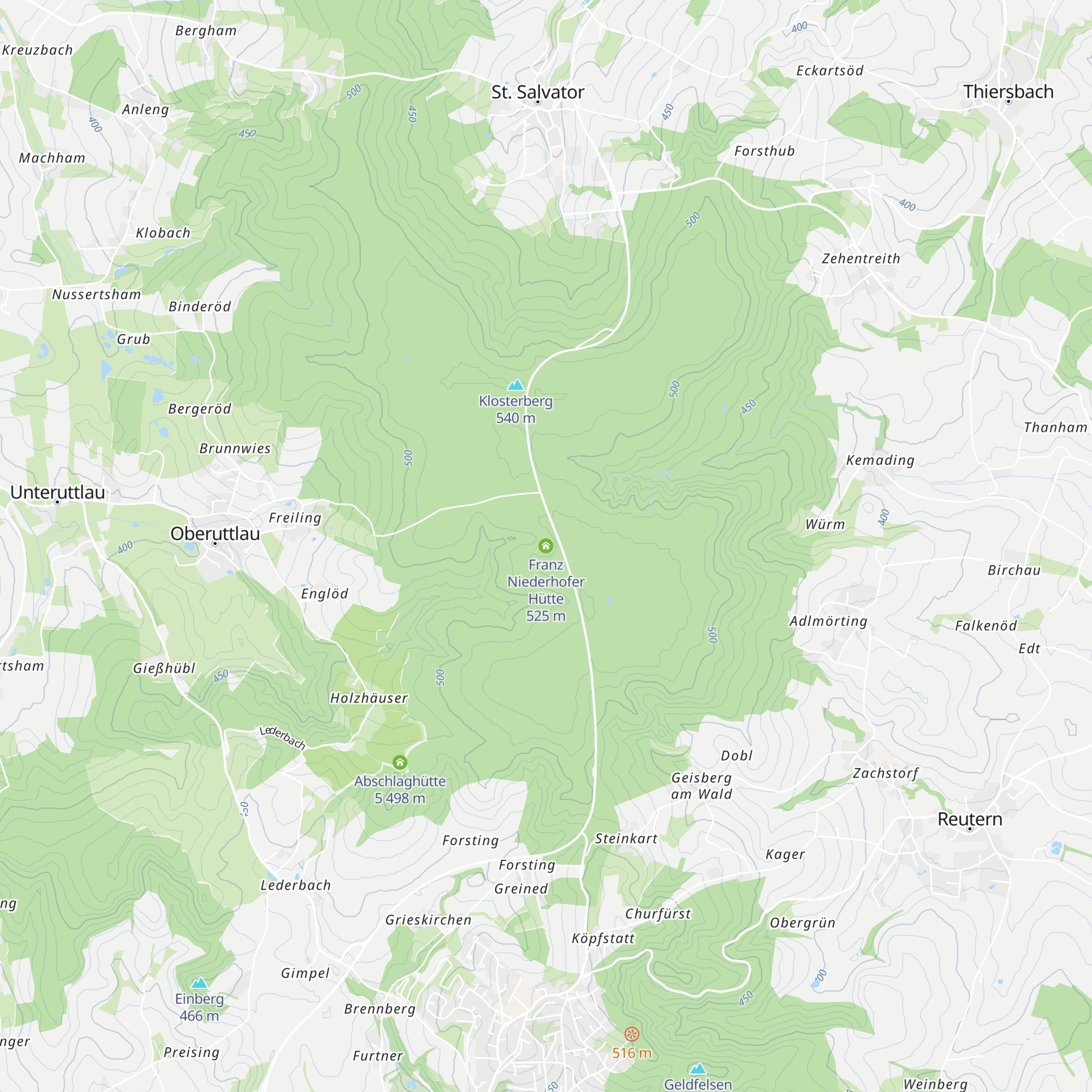 Franz Niederhofer Hütte map
