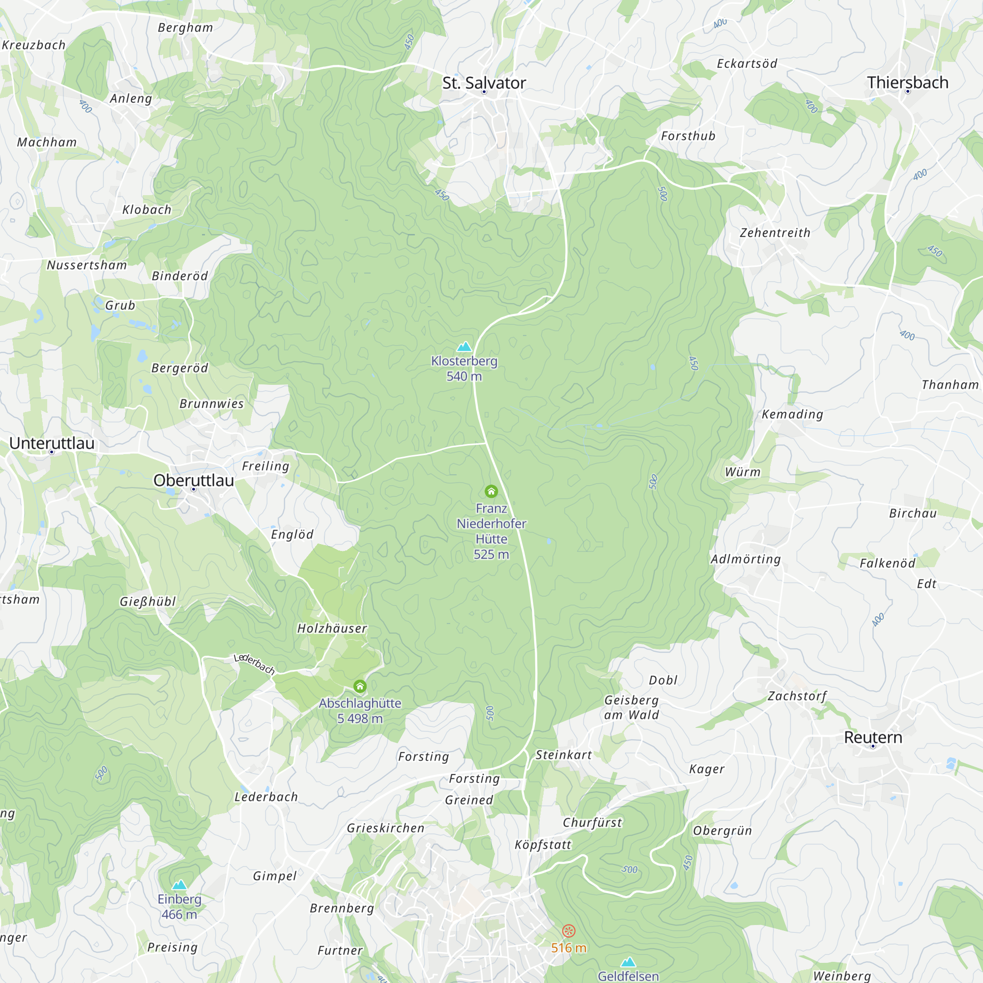 Franz Niederhofer Hütte map