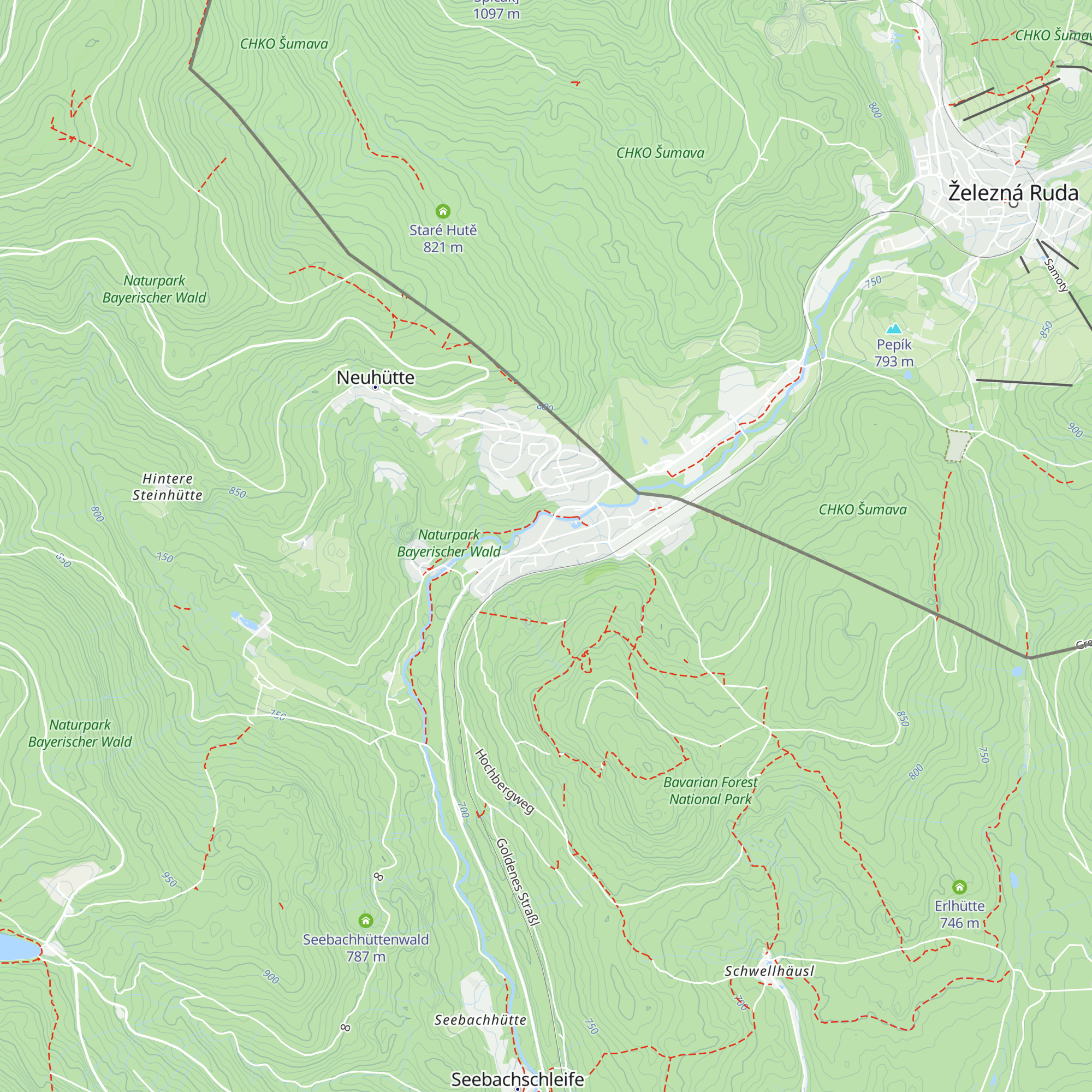 Tourist-Info Bayerisch Eisenstein map