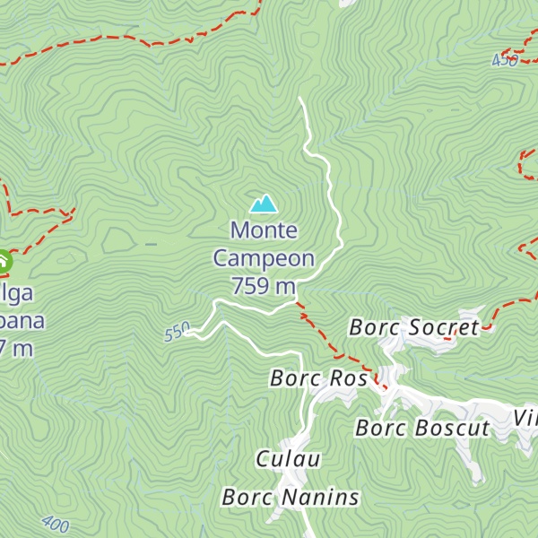 Map of Malga Vidoni