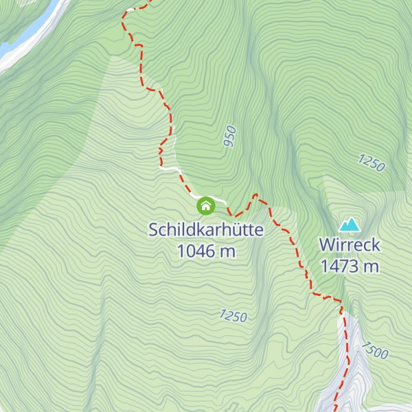 Map of Schildkarhütte