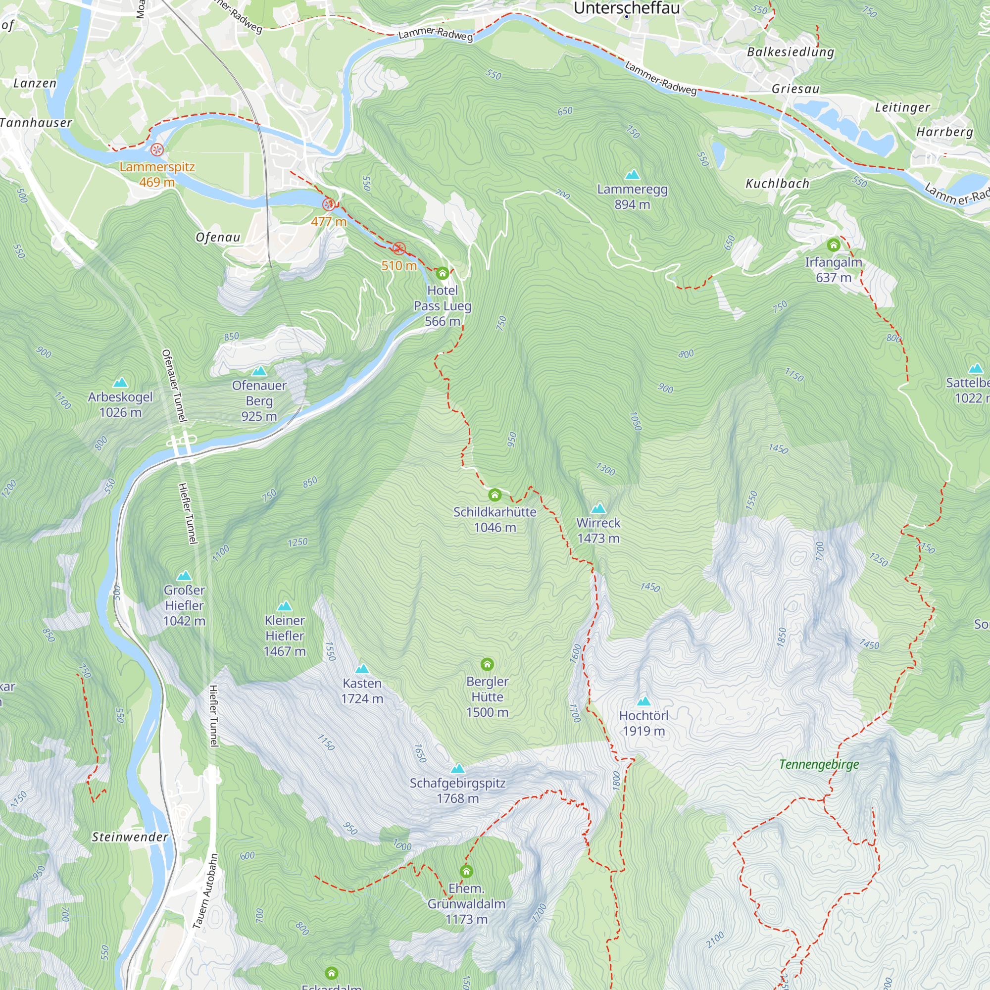 Schildkarhütte map