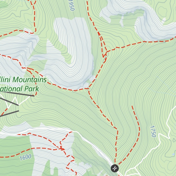 Map of Monte Bove Sud