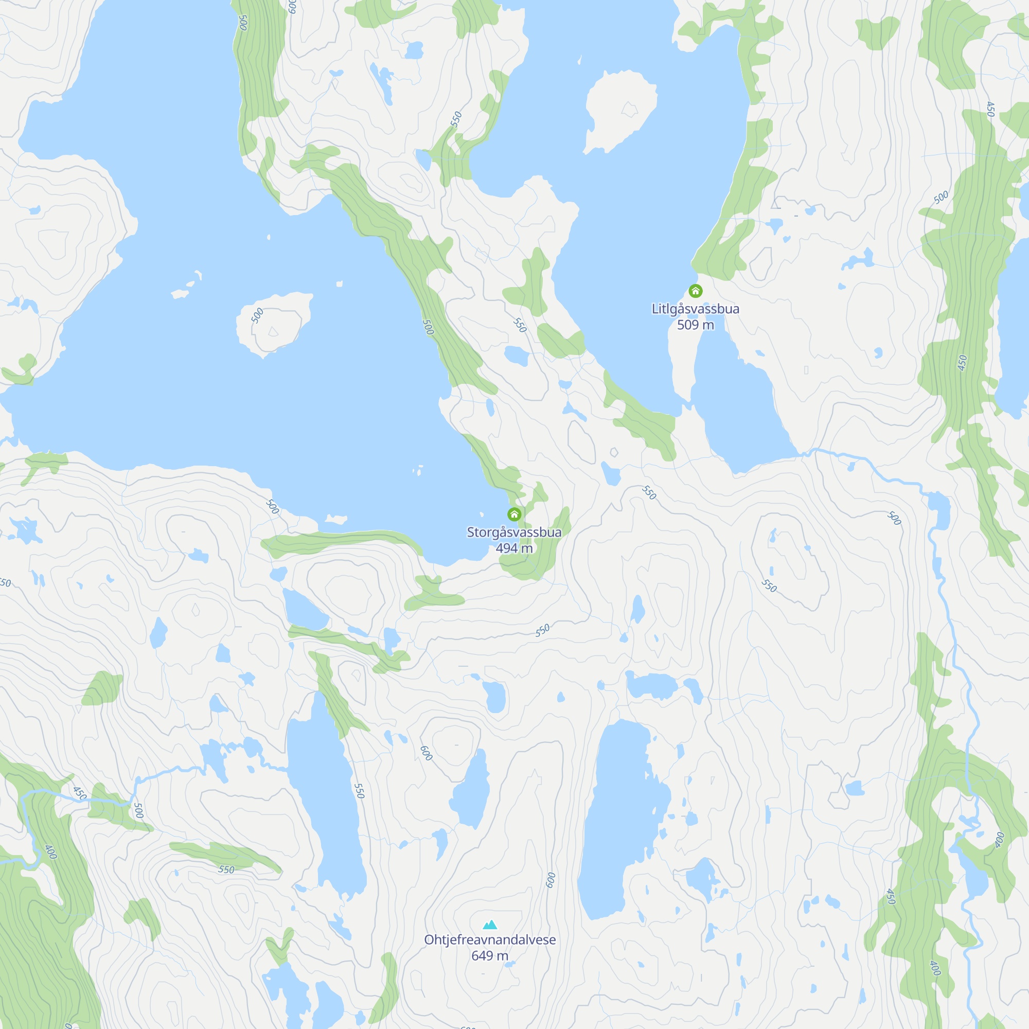 Storgåsvassbua map