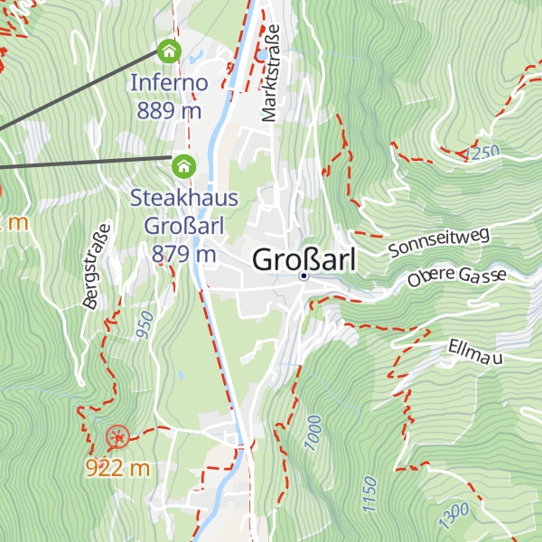 Map of Tourismusverband Großarl