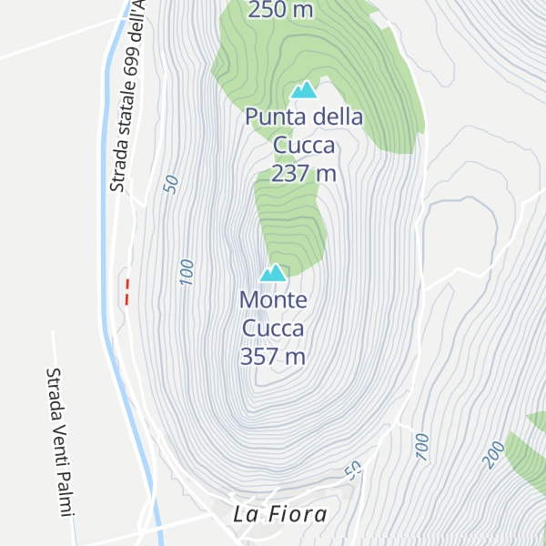 Map of Monte Cucca
