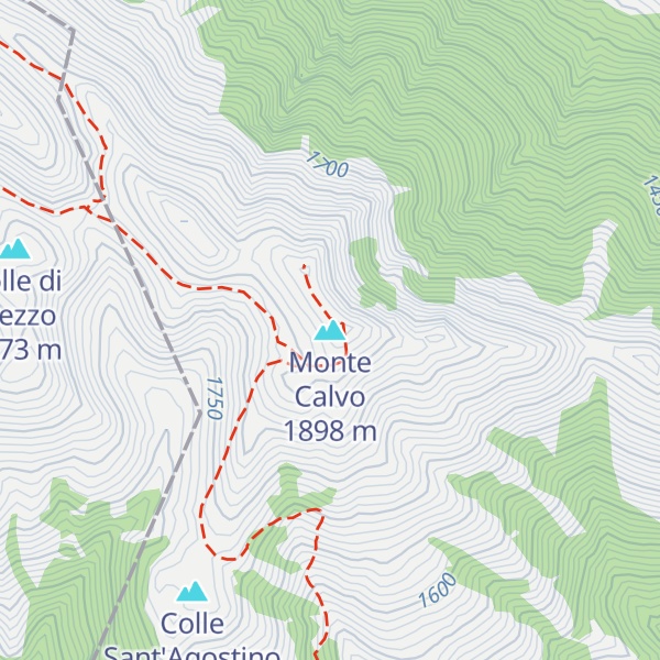 Map of Monte Calvo