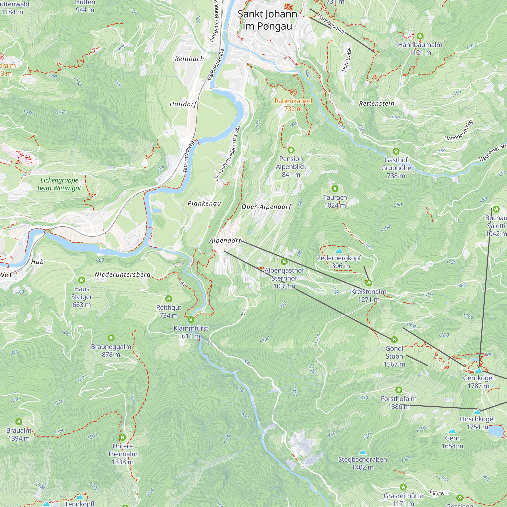 Alpenhof Stadl map
