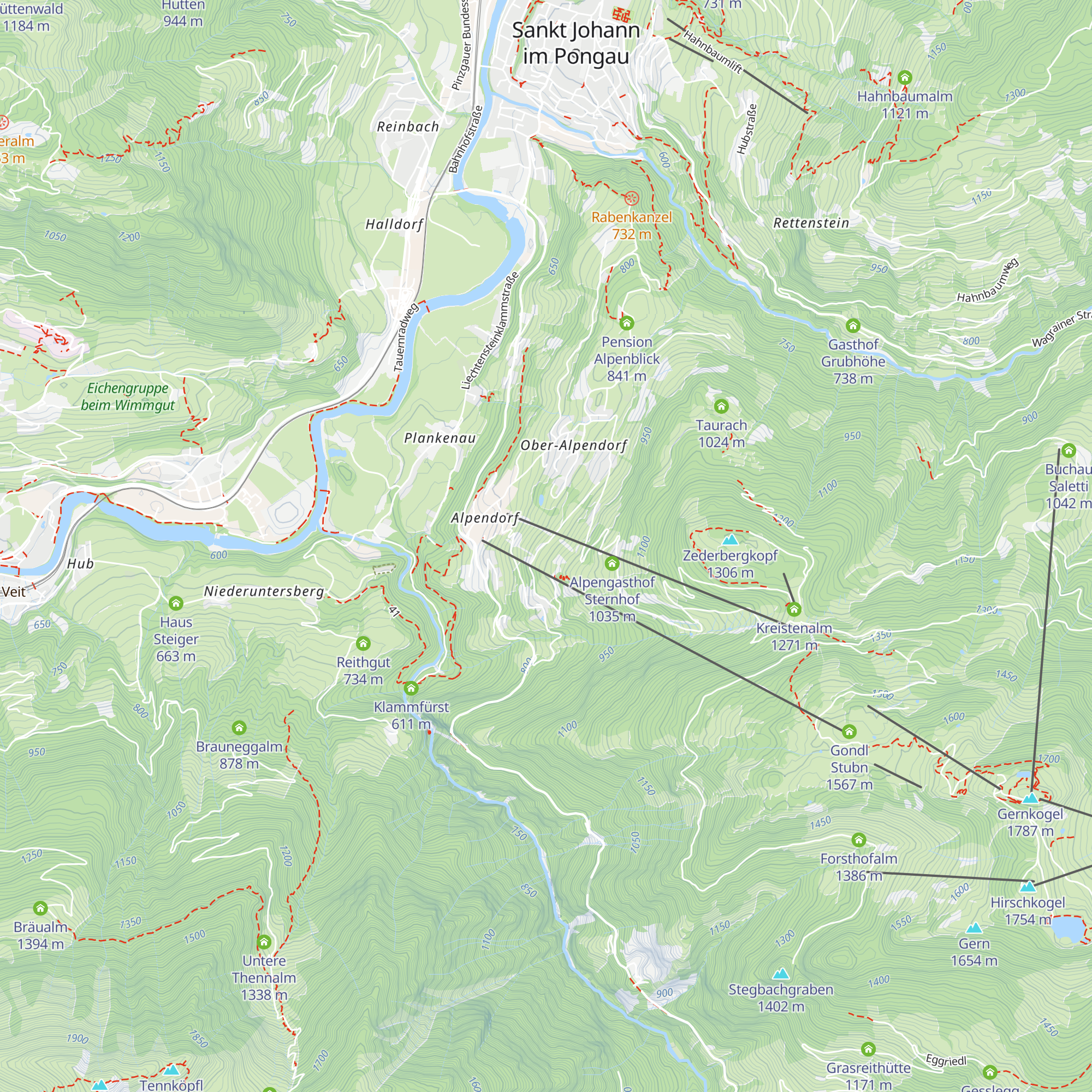 Alpenhof Stadl map