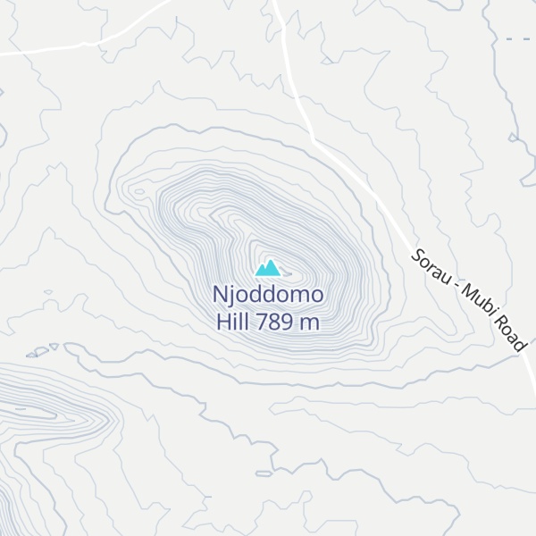 Map of Njoddomo Hill