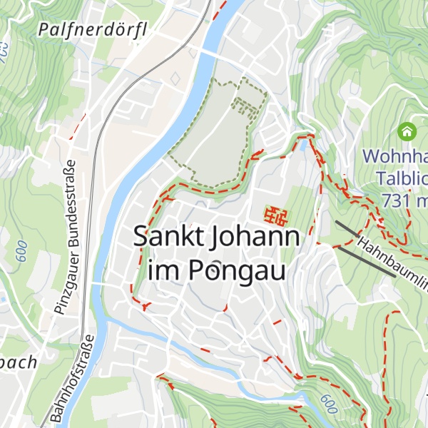 Map of Tourismusverband Sankt Johann-Alpendorf