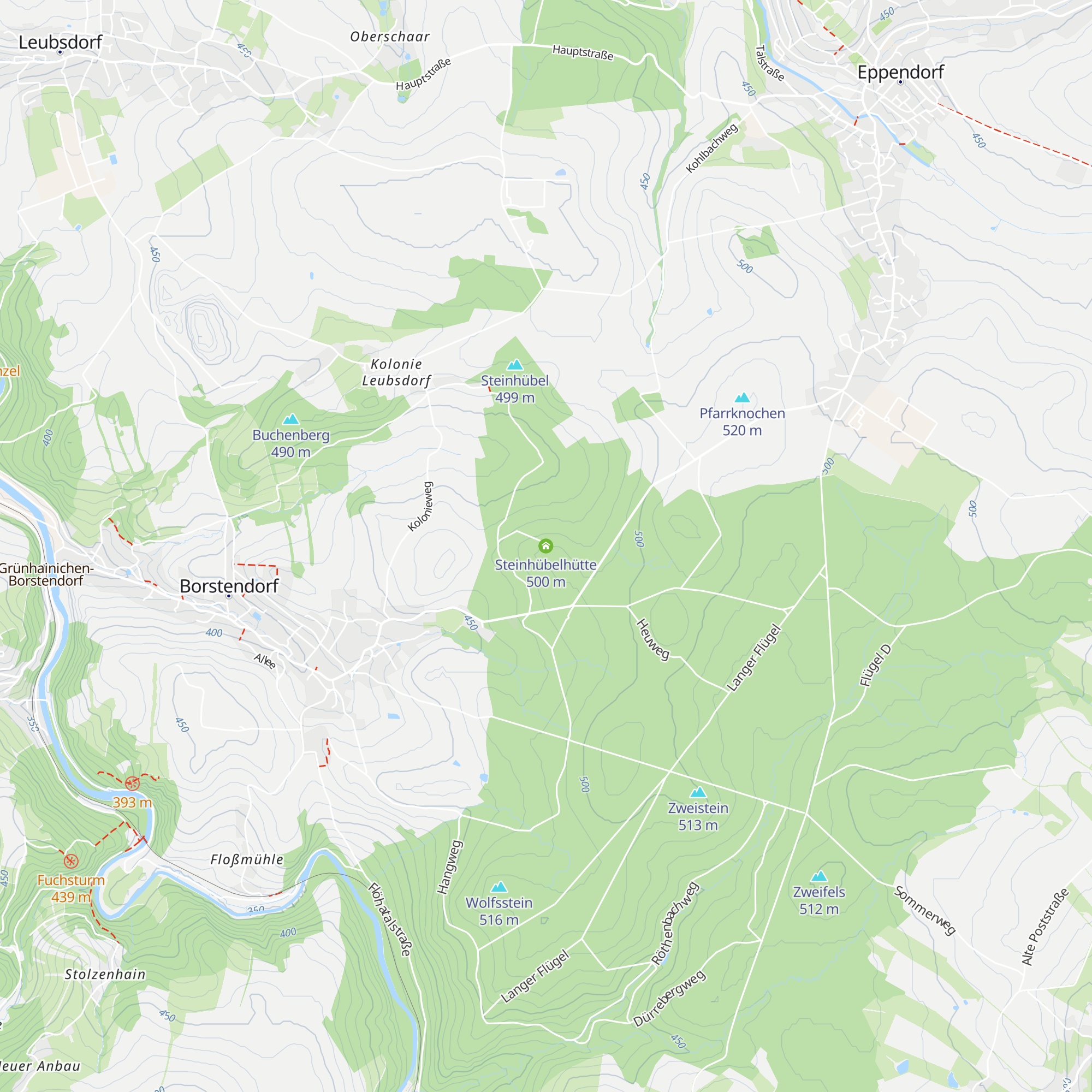 Steinhübelhütte map