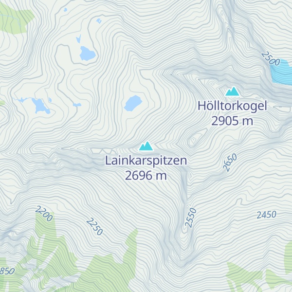 Map of Lainkarspitzen