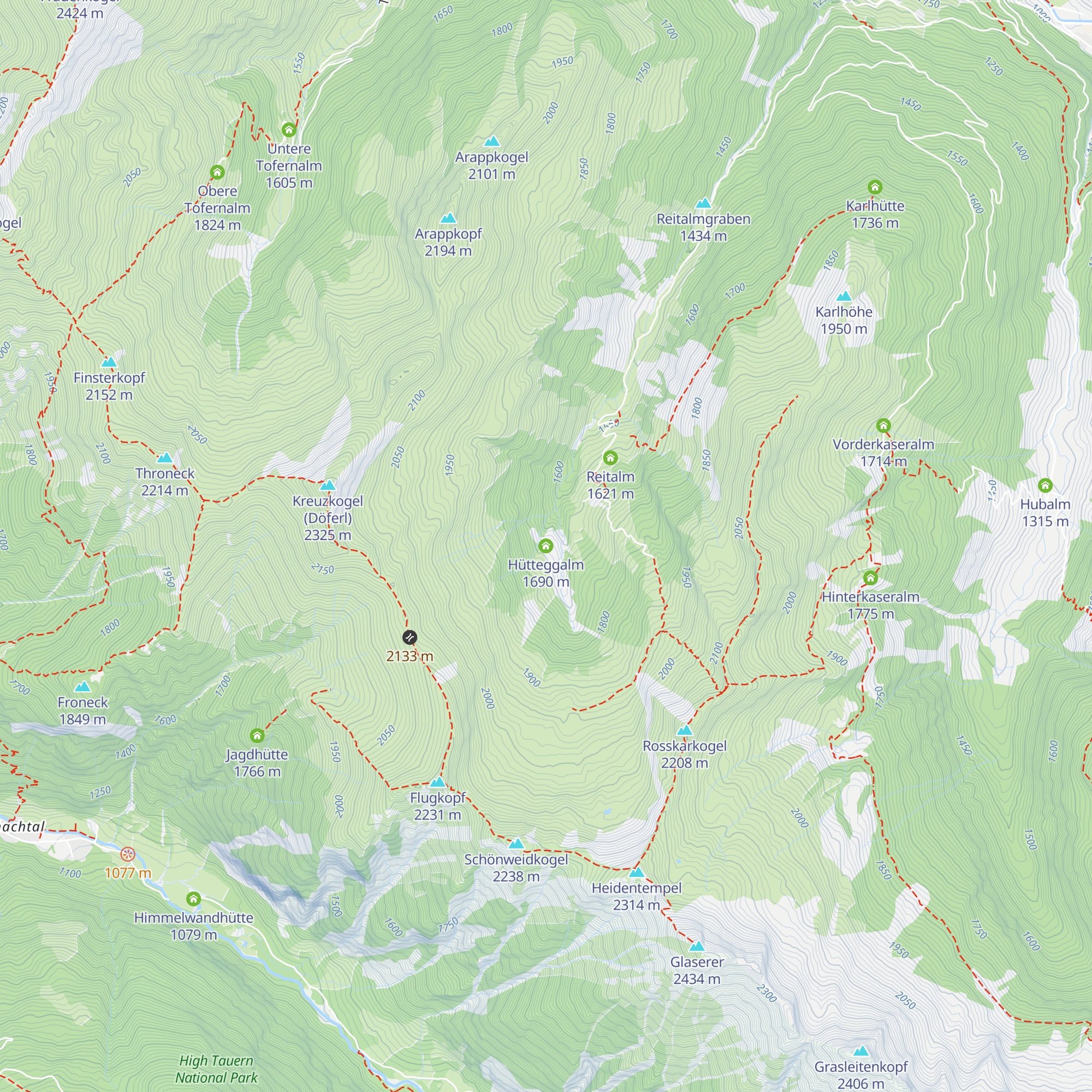Hütteggalm map