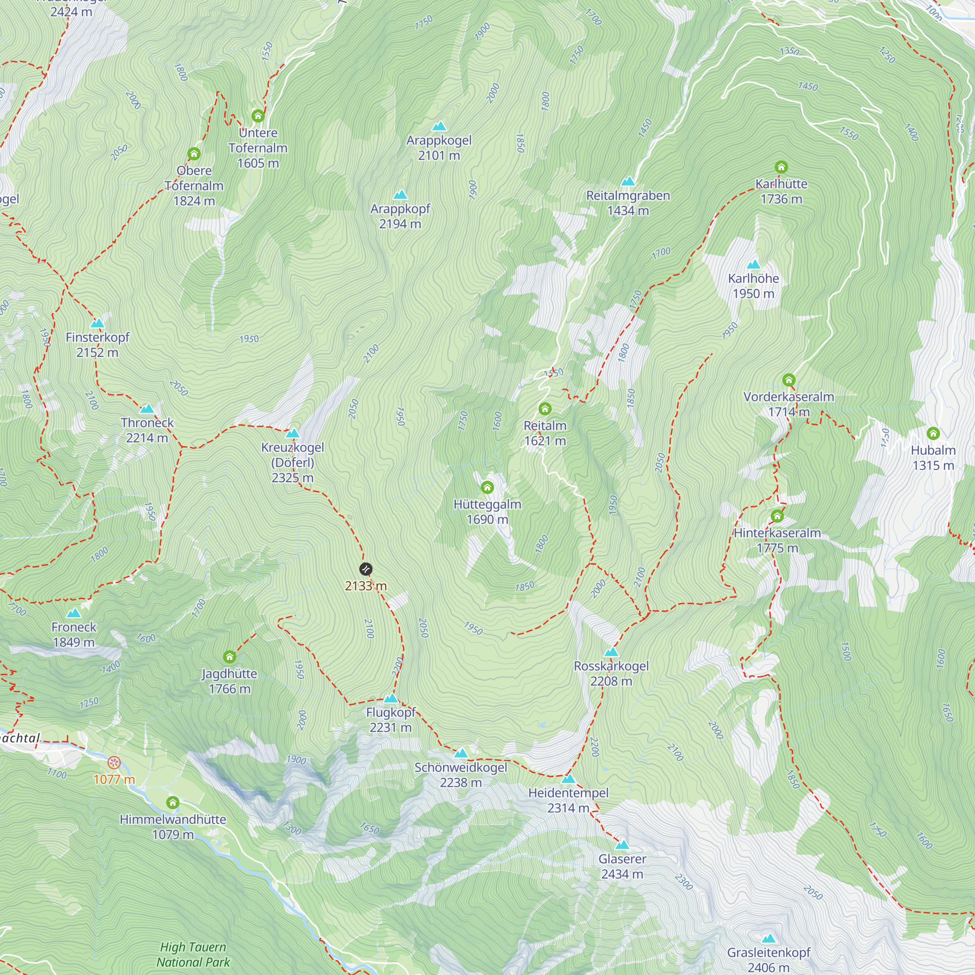Hütteggalm map