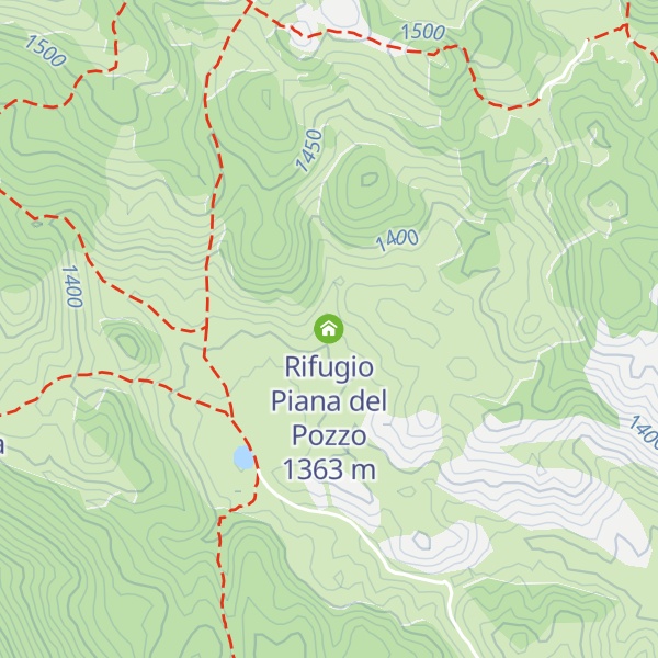 Map of Rifugio Piana del Pozzo