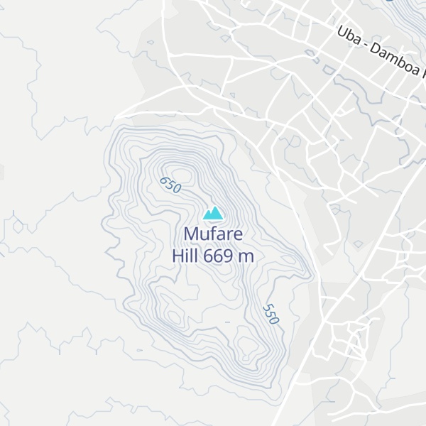 Map of Mufare Hill