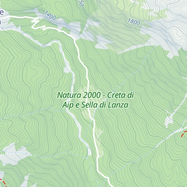 Map of Casera Rio Secco