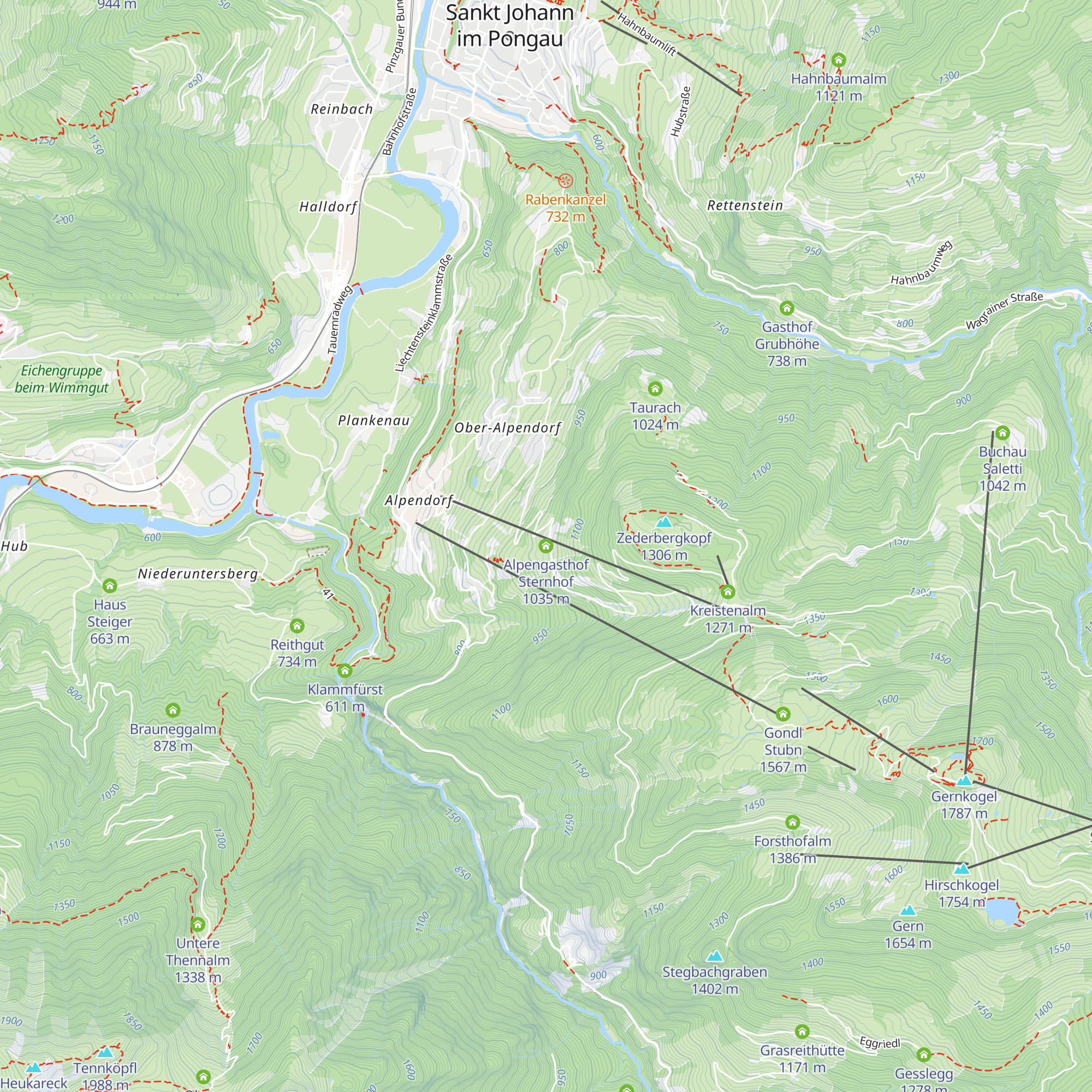 Alpengasthof Sternhof map