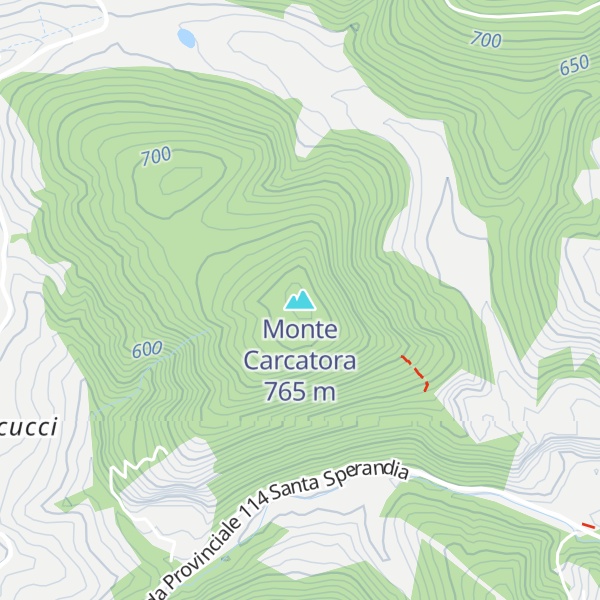 Map of Monte Carcatora