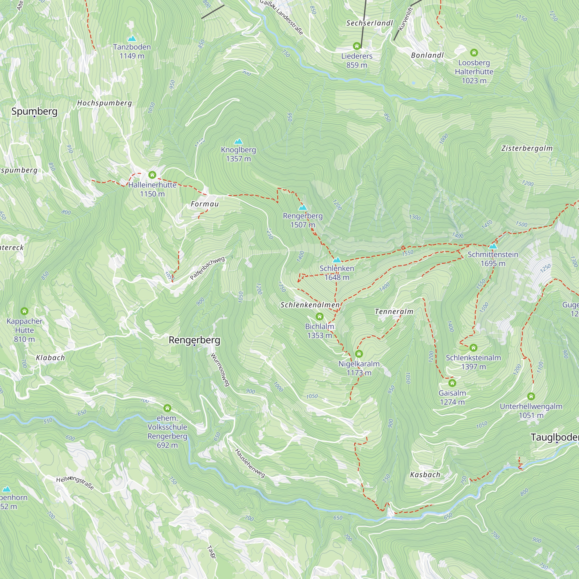 Zillhütte map